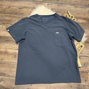 FIGS Blue Shirt Scrub